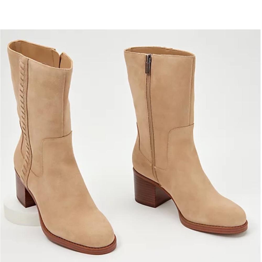 Vince Camuto Water-Repellent Mid-Shaft Suede
Boots